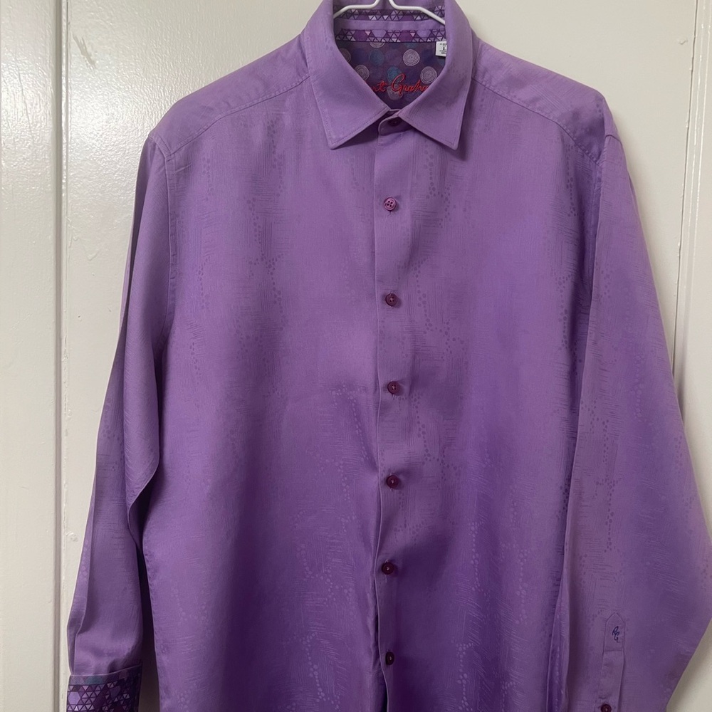 Robert Graham Purple Casual Button Down Shirt